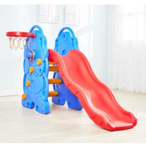 Indoor & Outdoor Slide with Basketball Hoop