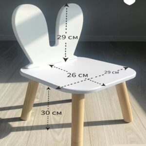 Rabbit Design Wooden Kids Chair