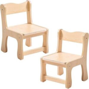 Ergonomic Preschool Classroom Chair | Natural Finish