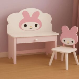 Cute Cartoon Study Desk for Toddlers & Preschoolers