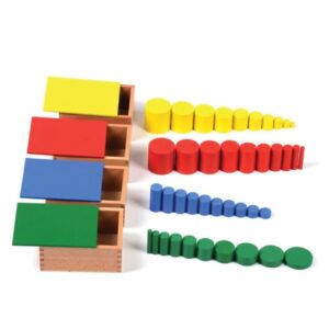 Montessori Knobless Cylinders Set (4 Boxes)