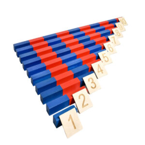Montessori Number Rods with Number Cards