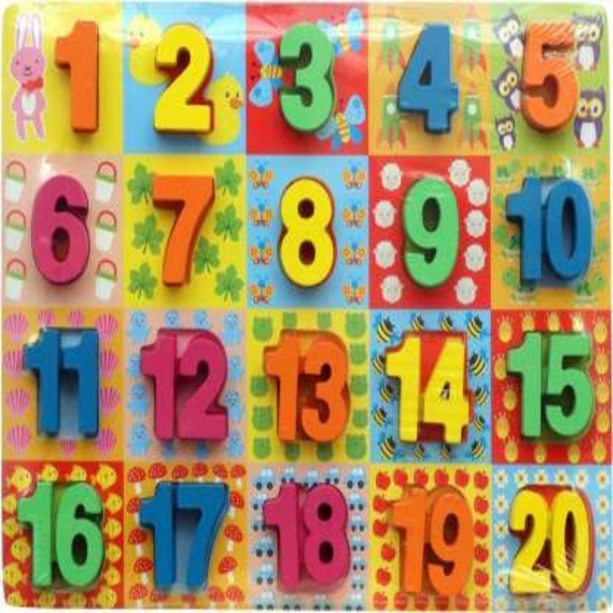 Colorful Number Learning Fit in Puzzle