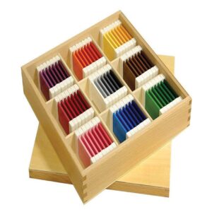 Montessori Color Tablets – Box 3 Wooden Color Grading Set