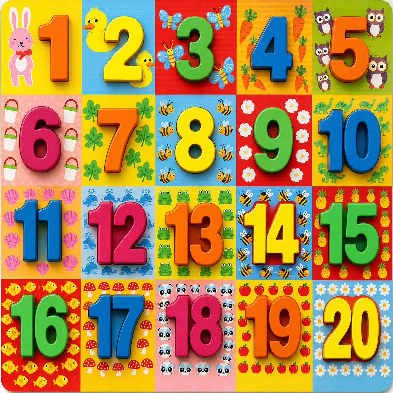 Colorful Number Learning Fit in Puzzle - Image 2
