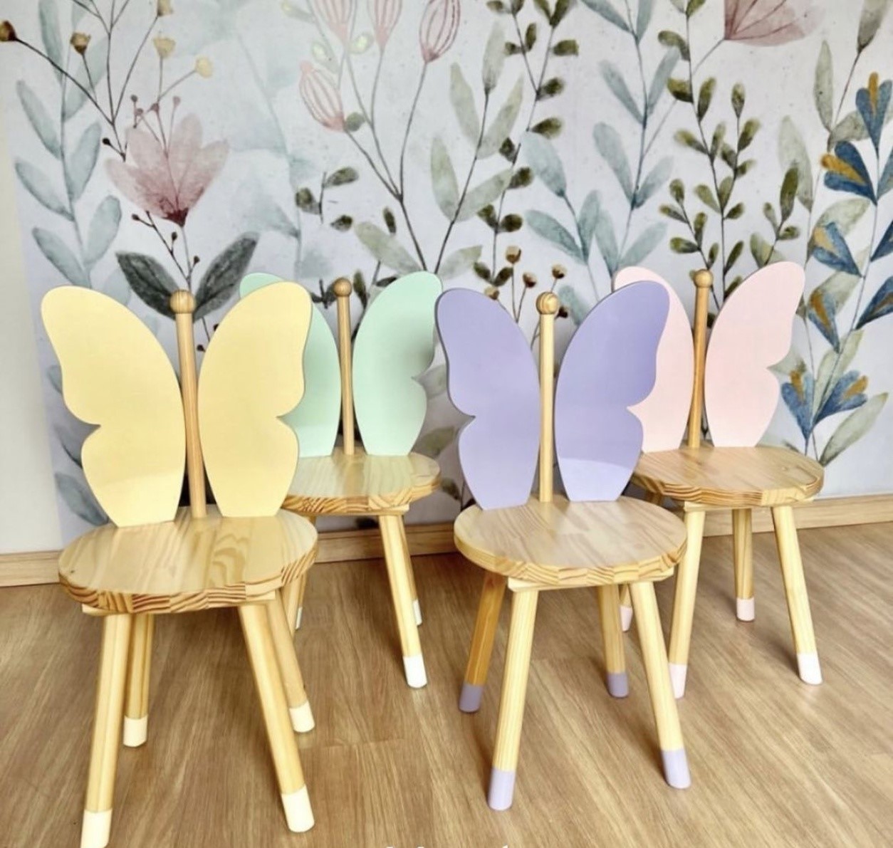 Butterfly Kids Wooden Chair