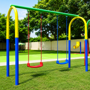 Outdoor Double Kids Swing Set