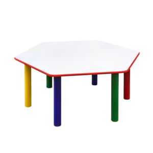 Yellow Hexagon Kids Table and Chair Set