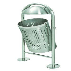 Commercial Perforated Waste Bin for Parks & Public Spaces
