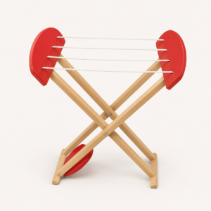 Montessori Wooden Clothes Drying Rack for Kids