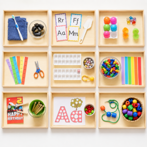 Montessori Fine Motor Skills Activity Tray Set