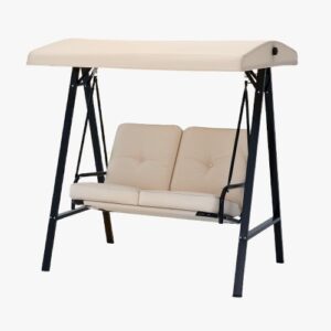2 Seater Outdoor Swing Chair with Canopy