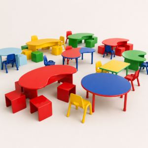 Colorful Preschool Table and Chair Set