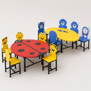 Cartoon Kids Table and Chair Set