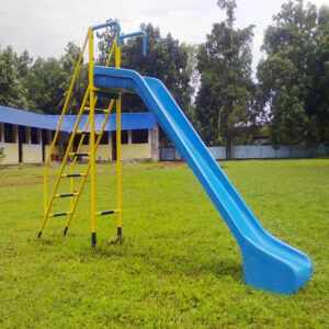 Commercial Outdoor Straight Playground Slide with Climbing Ladder
