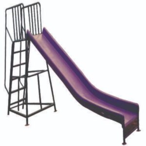 Commercial Outdoor Straight Playground Slide with Climbing Ladder