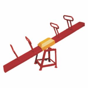 Four-Seater Kids Playground Seesaw with Safety Handles